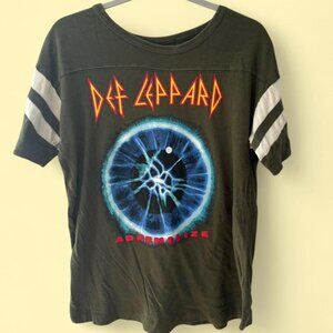 Def Leppard Vintage Men's Green and Khaki